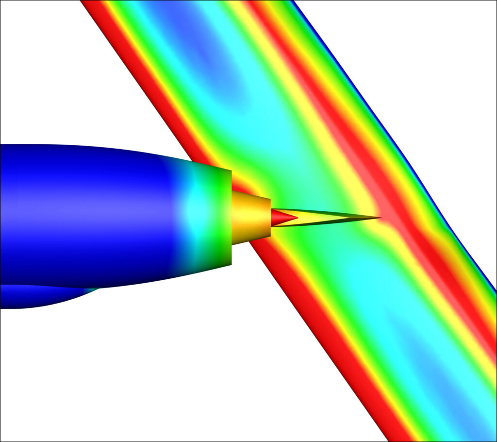 RANS CFD prediction of installed exhaust static pressure distribution at wind-milling